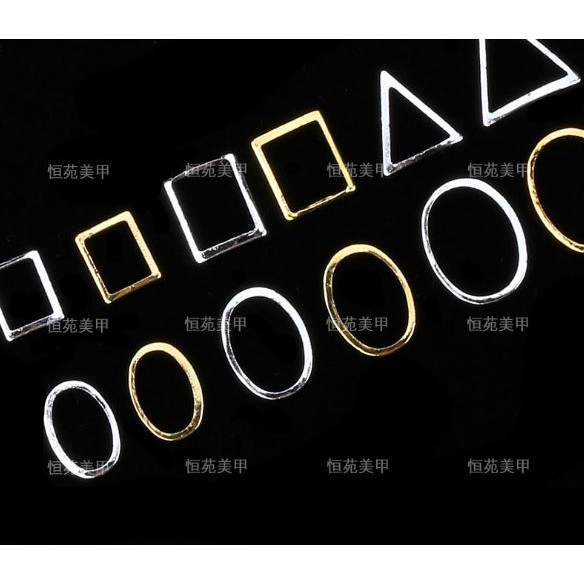 Set 50 charm sắt rỗng tạo kiểu trang trí móng