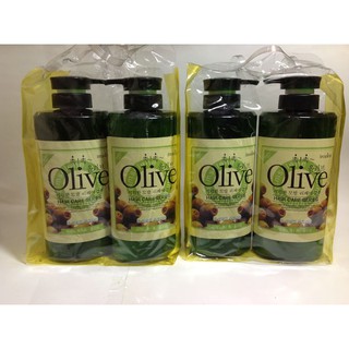 Bộ 2 chai dầu gội và xả Olive 800ml