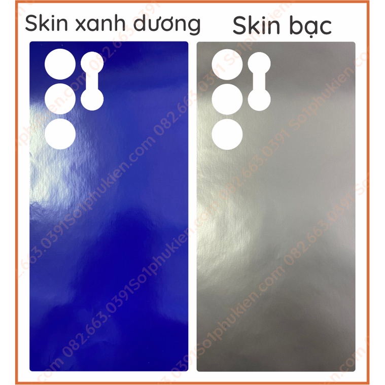 Miếng dán mặt lưng skin carbon Samsung S23 ultra 5G/ Samsung s22 ultra 5G