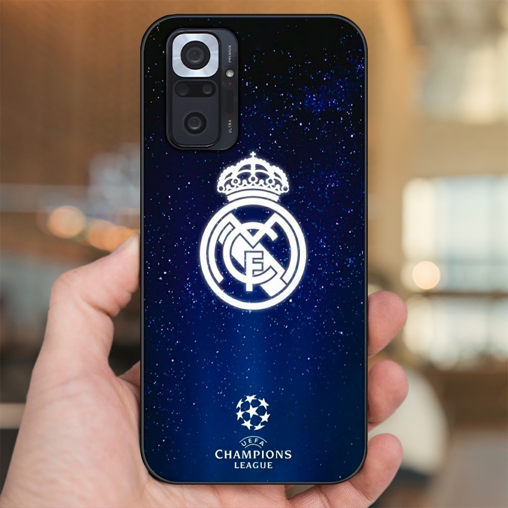 Ốp lưng Xiaomi Redmi Note 10 Pro viền đen in hình Real Madrid