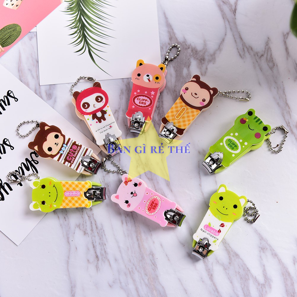 Bấm Móng Tay Hình Thú Kiêm Móc Khóa Ngộ Nghĩnh, Dễ Thương. Dụng Cụ Cắt Móng Tay Nhỏ Gọn, Tiện Dụng