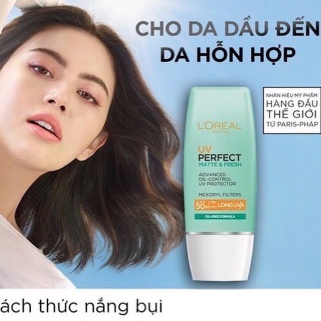 🥰 Kem Chống Nắng L'Oreal Paris UV Perfect Aqua Essence SPF50+ PA++++ 30ml 💝