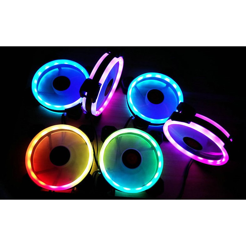 QUẠT VÀ DÂY LED RGB COOLMOON V2 ĐỒNG BỘ ĐIỀU KHIỂN