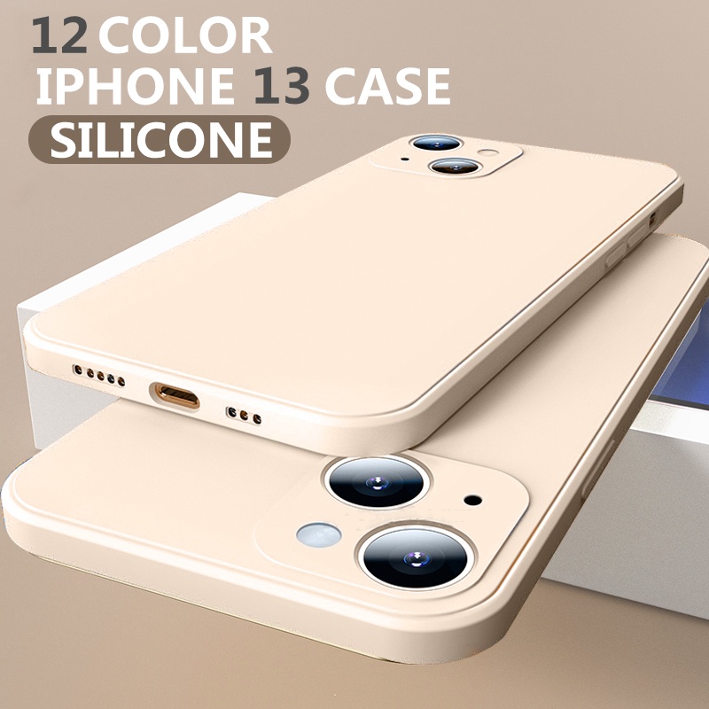Ốp điện thoại silicone mềm màu kẹo chống sốc thích hợp cho Iphone 13 Pro Max 13 Mini 13 Pro