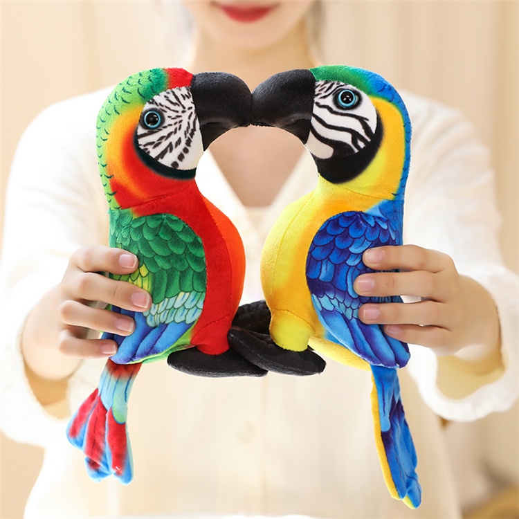 Búp bê mô phỏng con vẹt Vẹt dễ thương Có nhiều màu sắc Có sẵn Vẹt thú cưng Búp bê vẹt Búp bê chim dễ thương Đồ lưu niệm vườn thú Quà tặng cho trẻ em Quà tặng sinh nhật Chất liệu mềm mại và thoải mái