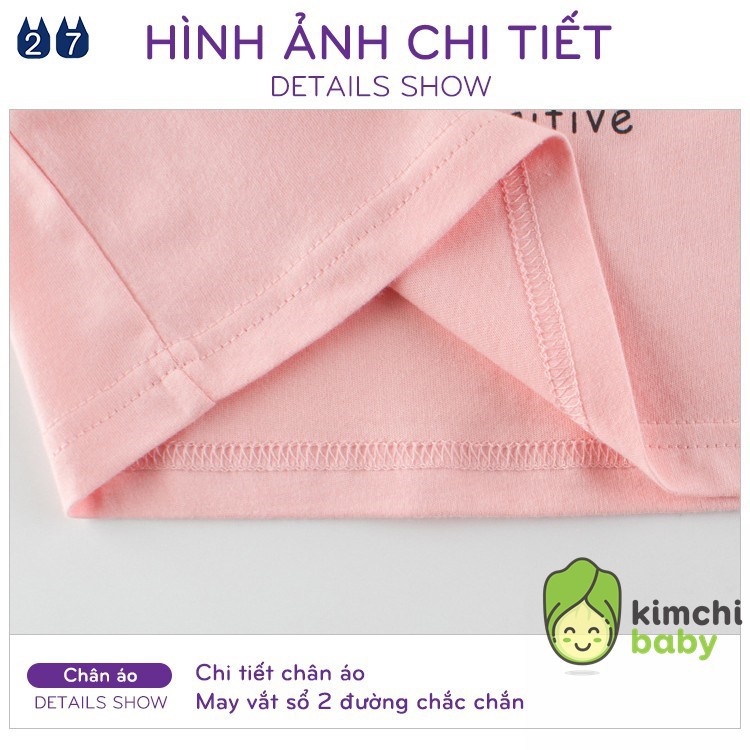 Áo thun bé gái 27HOME áo phông cotton cho bé in hình đáng yêu ATBG01