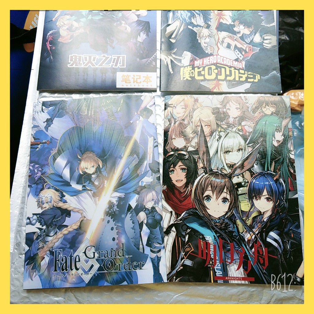 Sổ manga anime Thanh Gươm Diệt Quỷ - My Hero Academy - Fate grand order - Arknight