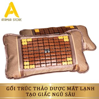 Gối Trúc Ruột  Nằm Mát Lạnh Lưu Thông Khí Huyết giúp Ngủ Ngon