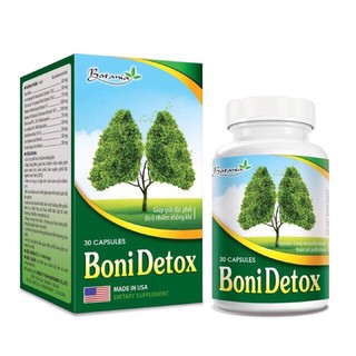 BoniDetox (Hộp 30 viên) - Boni Detox hỗ trợ giải độc phổi và giảm nguy cơ u bướu phổi của Mỹ