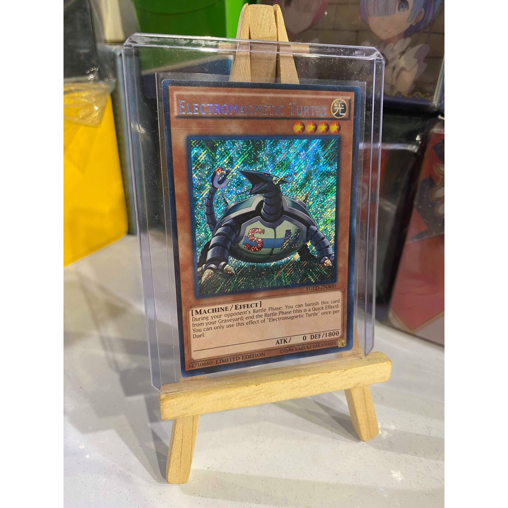 Lá bài thẻ bài Yugioh Electromagnetic Turtle – Secret Rare - Tặng bọc bài nhựa bảo quản