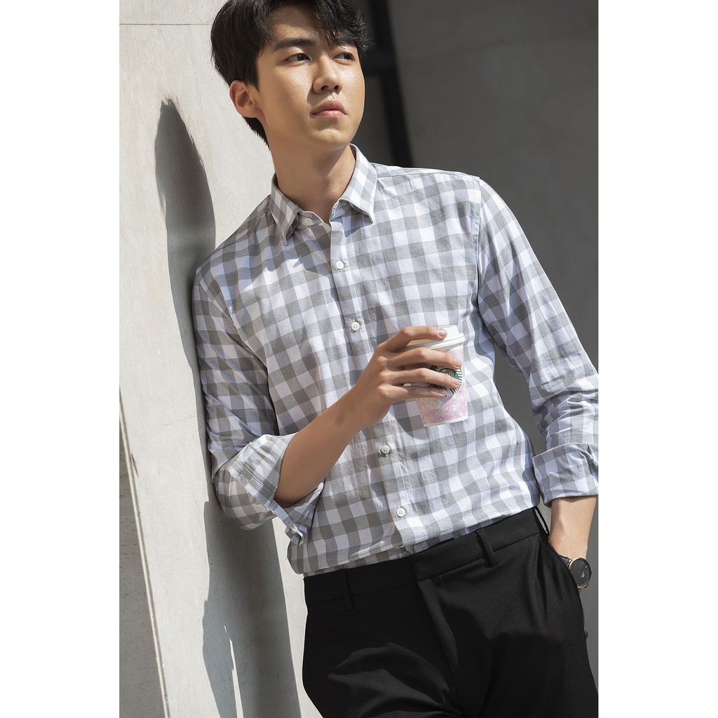 Áo sơ mi BEN & TOD họa tiết cotton cao cấp co giãn phong cách đơn giản công sở trẻ trung 09063 | BigBuy360 - bigbuy360.vn