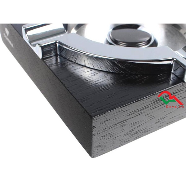 { HÀNG CHÍNH HÃNG } Gạt Tàn Cii-gar bằng Gỗ  2 Trong 1 Cohiba HB 3016 Cao Cấp Họa Tiết Hoa Văn Sang Trọng