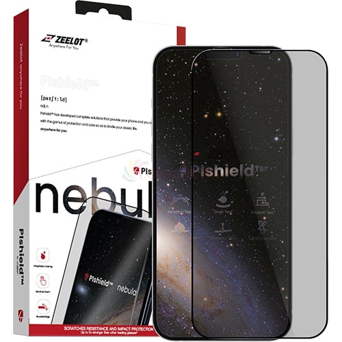 Dán màn hình cường lực Full viền chống tia xanh Zeelot PIshield Nebula iPhone 13 Series - Hàng chính hãng