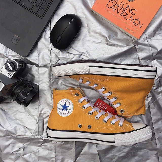 COMBO GIÀY C.O.N.V.E.R.S.E Y.E.L.L.O.W H.I.G.H (FULLBOX-FULL TAG) TẶNG KÈM VỚ VINTAGE