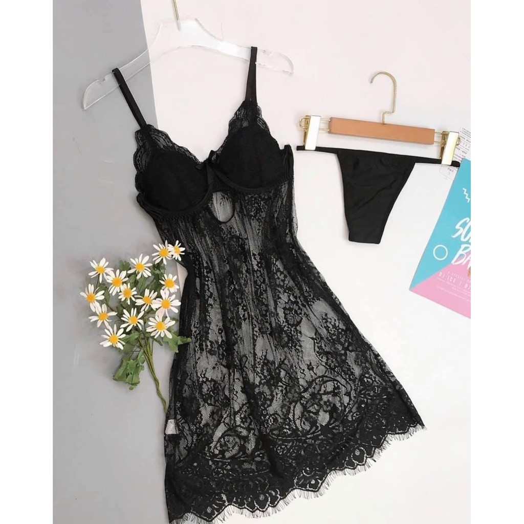 Đầm ngủ ren nữ siêu đẩy ngực hàng cao cấp | BigBuy360 - bigbuy360.vn