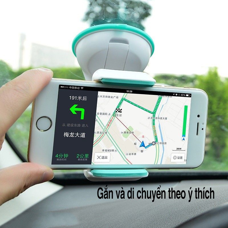 [ Giá siêu rẻ,chính hãng 100% ]  Giá đỡ Hoco CA5 kẹp điện thoại di động trên xe hơi xoay 360 độ đế hít chân không cực kì | BigBuy360 - bigbuy360.vn