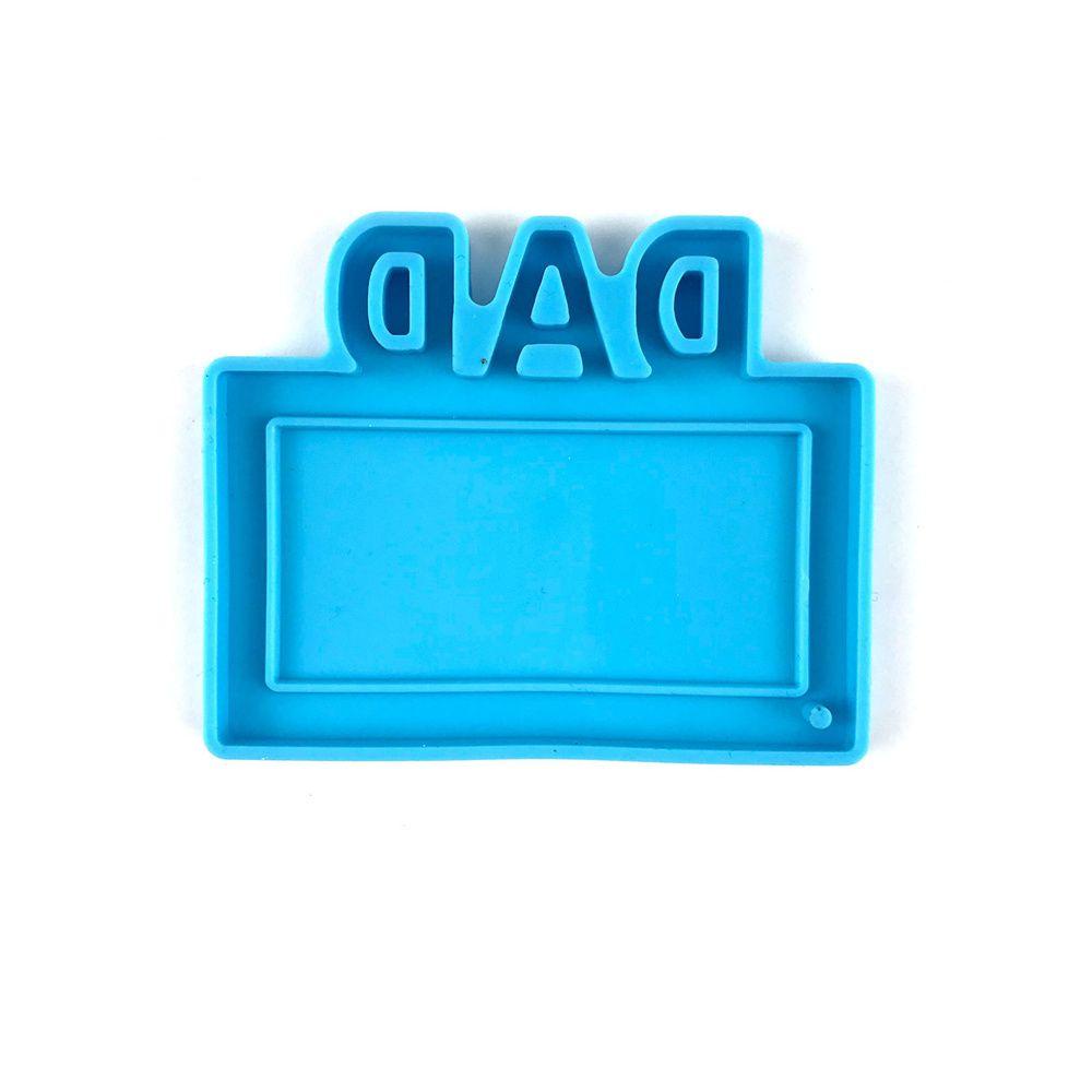 .Khuôn Silicone Làm Mặt Dây Chuyền Thủ Công Hình Chữ Dad Mom
