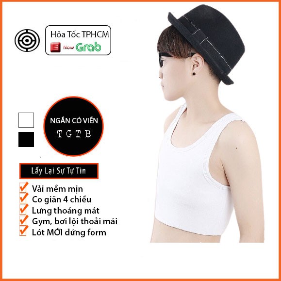 Áo Nịt Ngực Tomboy Có Viền - ( Lót Mới ) Móc Gài  TGTB - Cotton Thoáng mát Dành Cho Tomboy Sb Trans