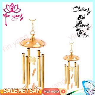 Chuông gió phong thủy may mắn chất liệu đồng cao cấp