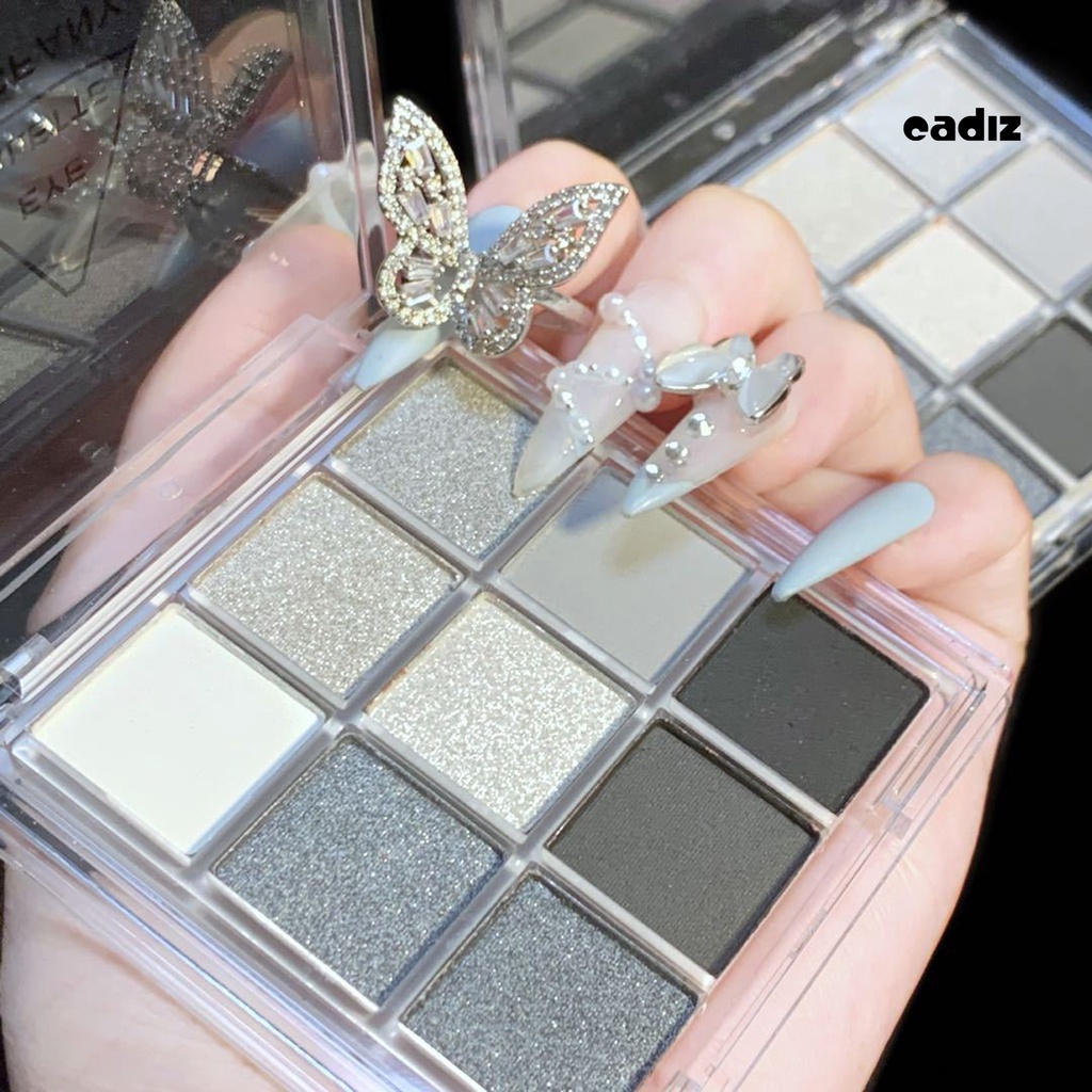 Bảng Phấn Mắt 9 Màu Sắc Tố Cao Chống Nhòe Thích Hợp Sử Dụng Hàng Ngày