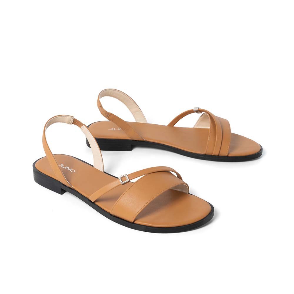 JUNO - Giày Sandal Bệt Gắn Khóa Trang Trí - SD01097