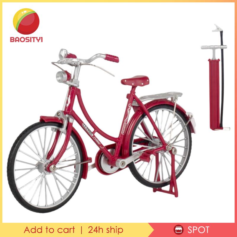 [Baosity1] Mô Hình Xe Đạp 1 / 10 Có Bánh Xe Xoay Được Trang Trí Thủ Công Để Bàn