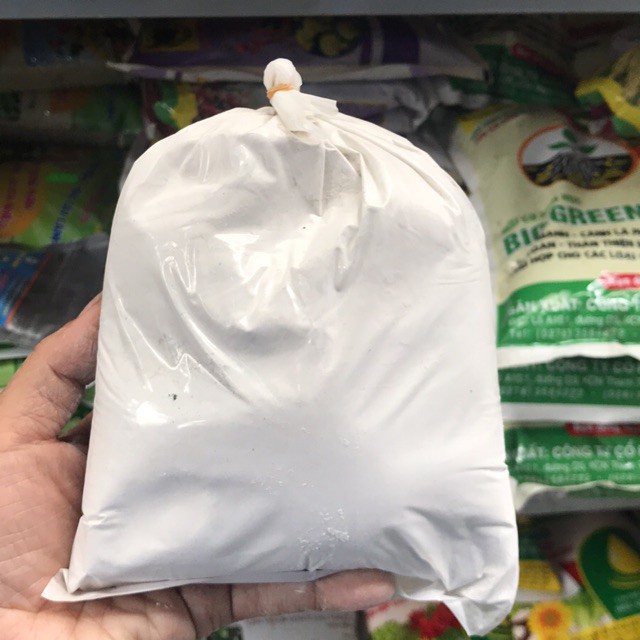 VÔI BỘT XỬ LÝ ĐẤT TRỒNG CÂY DÙNG TRONG NÔNG NGHIỆP TÚI 1KG - sát khuẩn, cải tạo đất, hạ phèn, khử chua, ổn định pH
