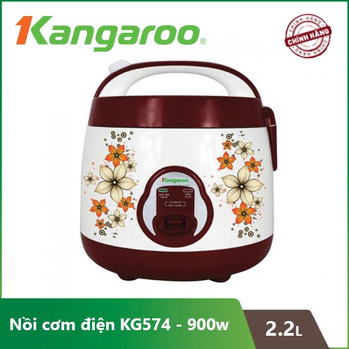 Nồi cơm điện Kangaroo 2.2 lít KG574 – Bảo Hành Chính Hãng – Hoàn trả trong 7 ngày miễn phí