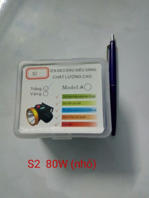 Đèn pin đội đầu NHỎ S2 (80W) siêu sáng