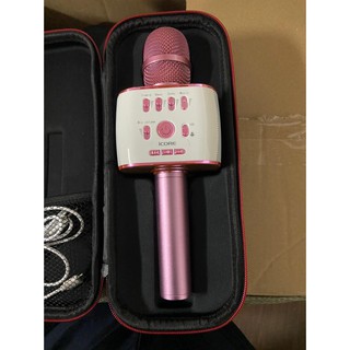 Micro Karaoke di động kèm loa iCore IC-M9 ...kmt9 mua 2 giá sốc dc tặng  1 mic ko dây 858