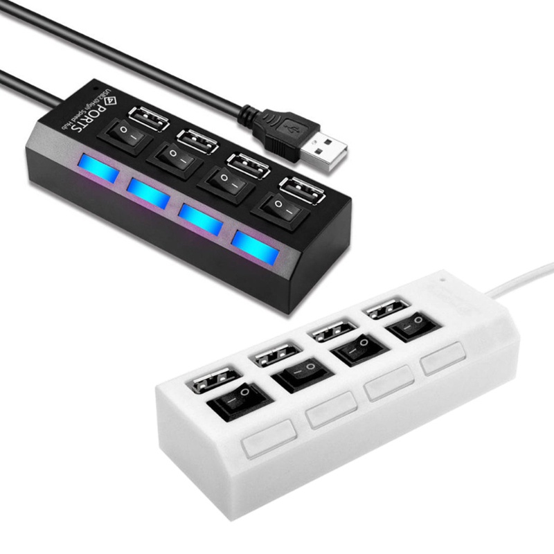 Bộ Chia 4 Cổng USB 2.0 Tốc Độ Cao Cho Laptop Mobile HDD
