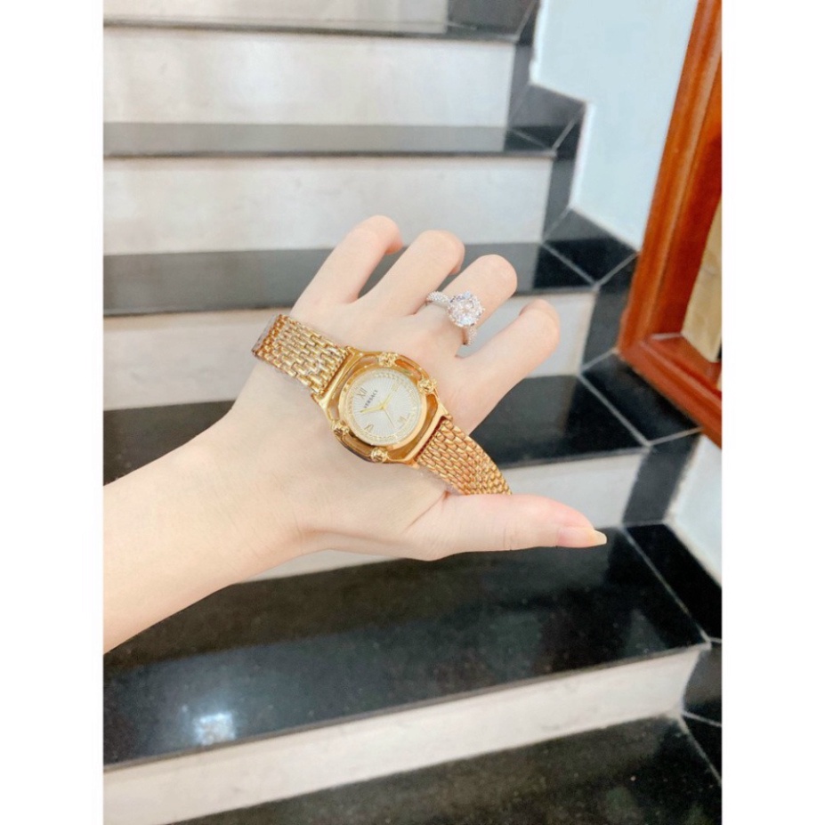 Đồng hồ nữ VERSACE dây kim loại thiết kế tinh tế hợp gu thời trang giới trẻ, chống nước, bảo hành 12 tháng | BigBuy360 - bigbuy360.vn
