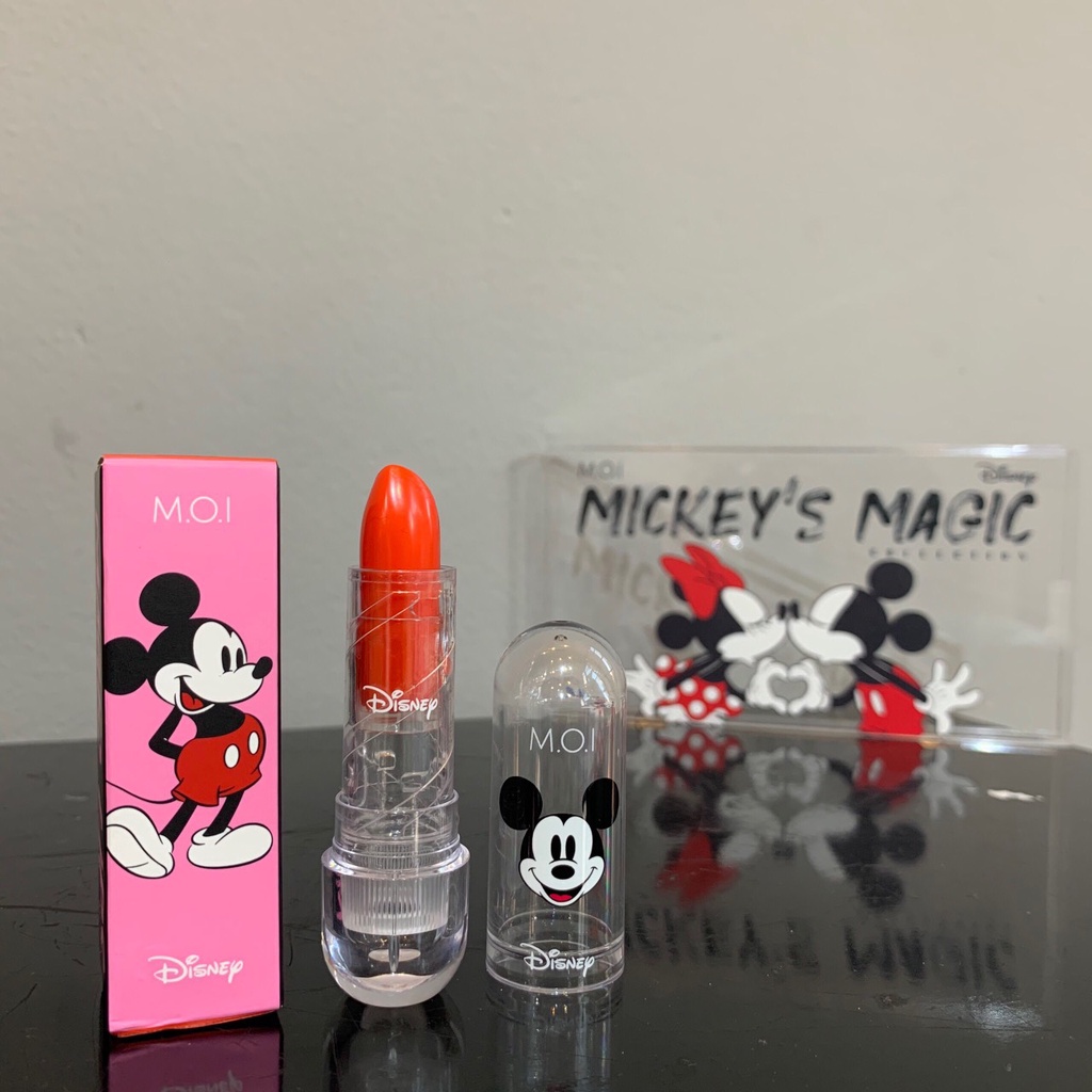 SON DƯỠNG MICKEY MAGIC LIPS M.O.I HỒ NGỌC HÀ , SON DƯỠNG CÓ 3 MÀU , DƯỠNG MỀM MÔI , CẤP ẨM