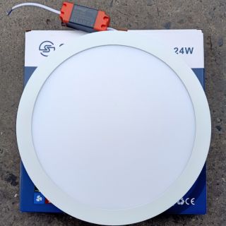 Đèn Led panel Mâm Nổi Ốp Trần 24w Tròn Viền Trắng loại tốt