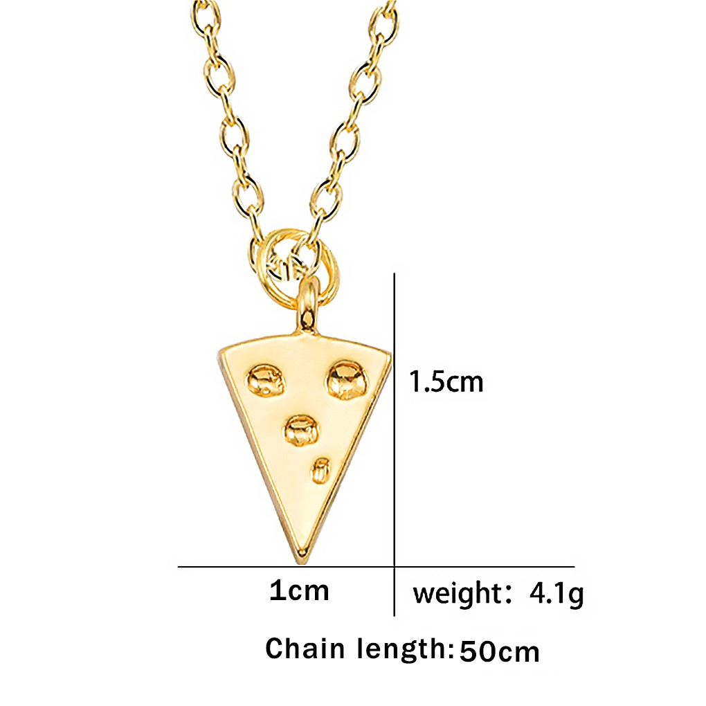 Dây Chuyền Tình Bạn Mặt Hình Miếng Phô Mai Pizza Độc Đáo