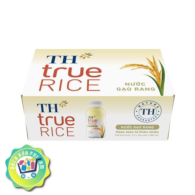 Thùng 24 chai nước gạo rang TH True Rice 300ml