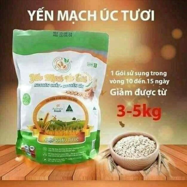 Giá sỉ 1 kg Yến mạch Úc tươi loại 1 chuẩn, date mới