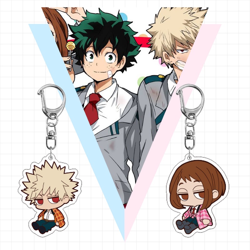 Ygt Móc Khóa Acrylic Hai Mặt Trong Suốt In Hình Anime My Hero Academia