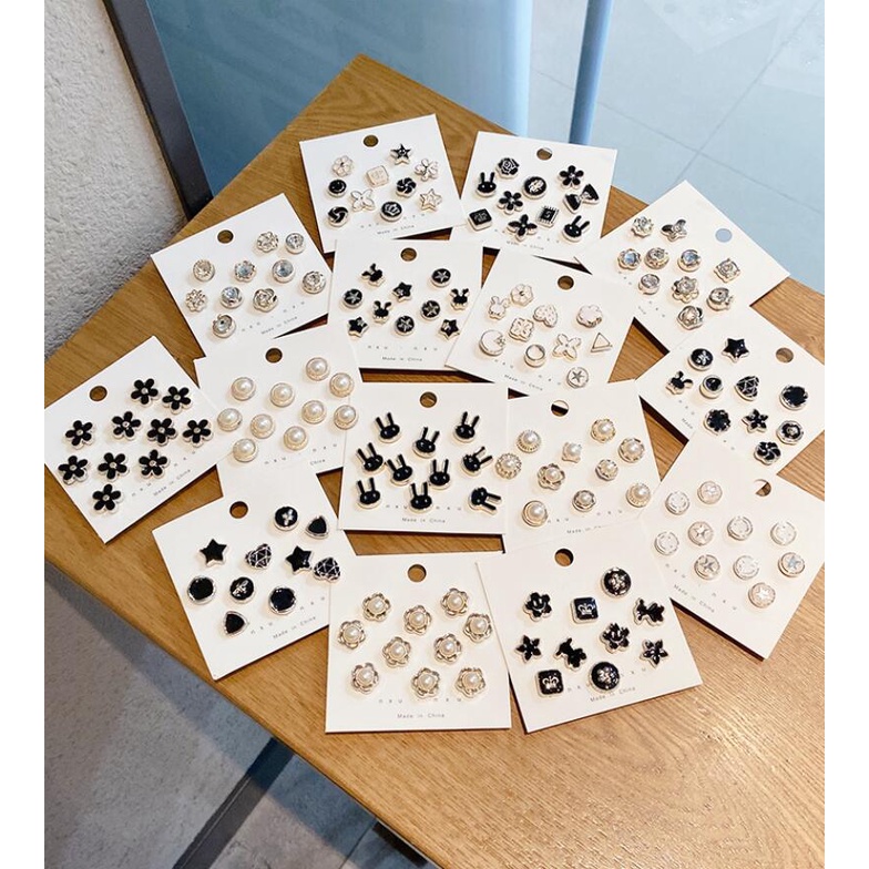 Set 20 Ghim Cài Áo Đính Ngọc Trai Nhân Tạo Thời Trang