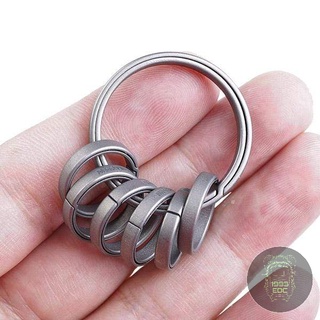 Bộ ring móc khóa MecArmy CH7 Titanium 7pcs Keyring Kit