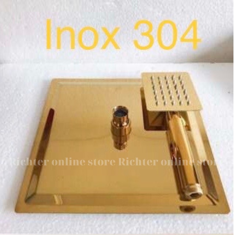 Sen cây tắm đứng inox 304 Richter Store chức năng nóng lạnh, vòi sen tắm phun mưa chống rỉ với mọi môi trường nước