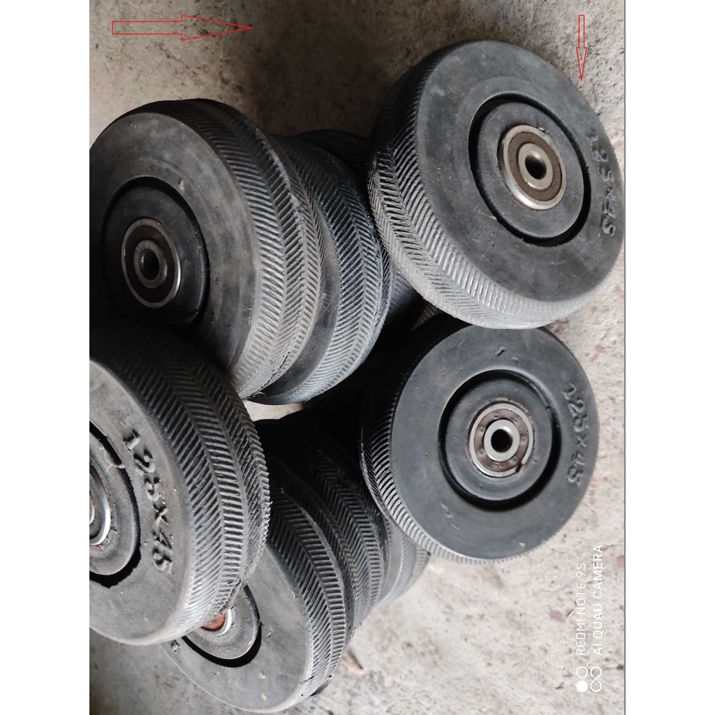Bánh xe cao su 125mm  Bánh xe cao su đặc BCS125 Bánh xe cao su  Bánh xe chở hàng