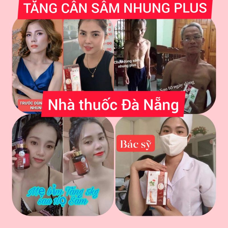 [CHÍNH HÃNG 100% ] TĂNG CÂN SÂM NHUNG PLUS dùng 1 tháng 60 viên
