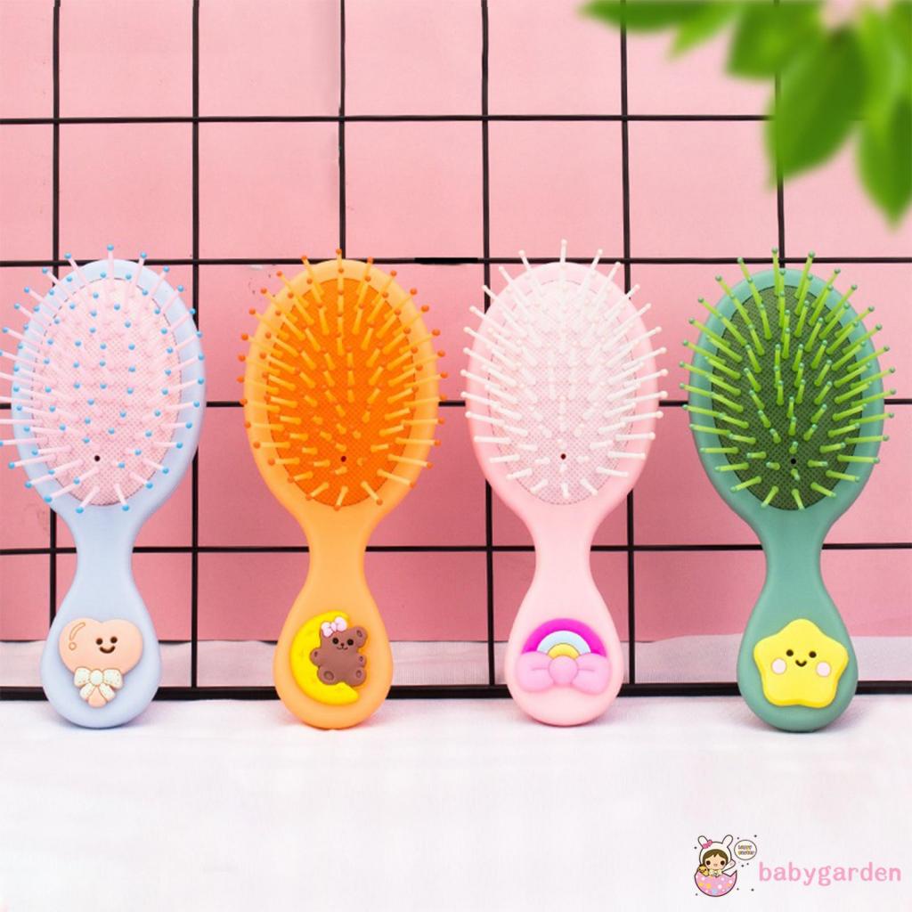 [Hàng mới về] Lược chải tóc túi khí bằng nhựa mini nhiều hình tùy chọn đáng yêu dành cho bé gái
