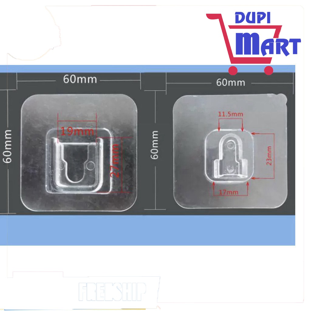 [TIỆN DỤNG] Bộ dán đỡ đồ dùng trong nhà anh em của móc dán trong suốt