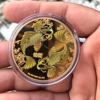 Đồng xu Cá Chép may mắn