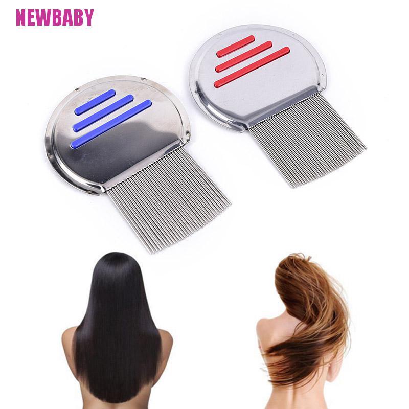 [Neababy] 1 Lược Chải Tóc Bằng Thép Không Gỉ Loại Bỏ Bụi Bẩn