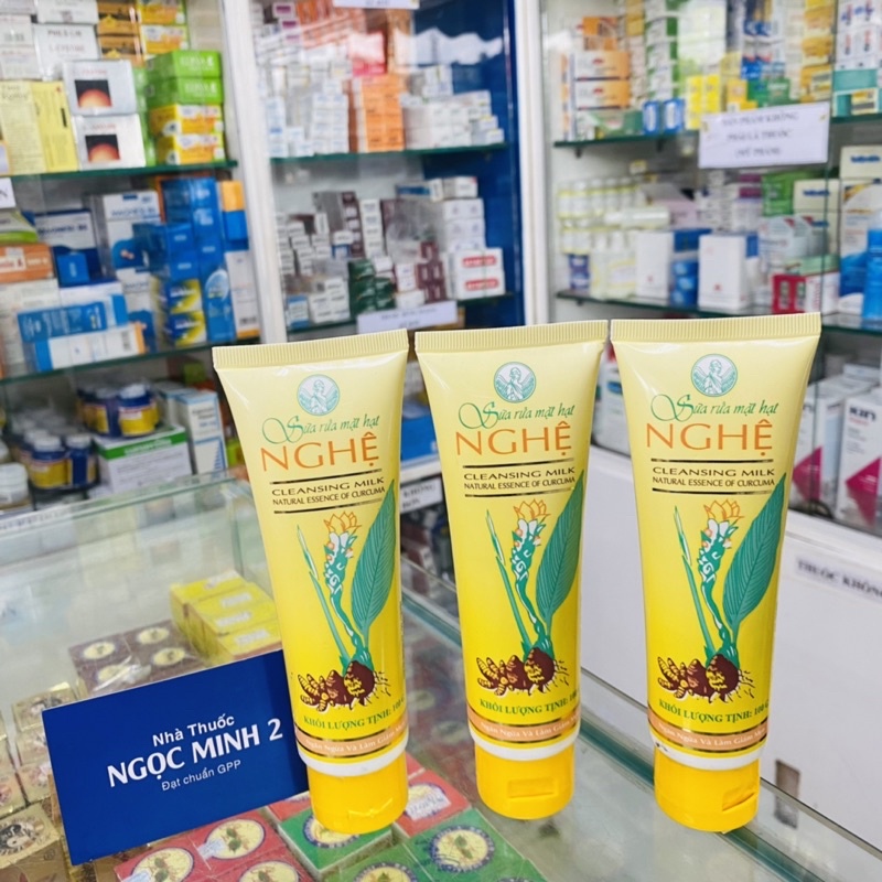 ✅  SỮA RỬA MẶT HẠT NGHỆ NGỪA MỤN THORAKAO Sữa rửa mặt hạt Nghệ Thorakao Chai 100g