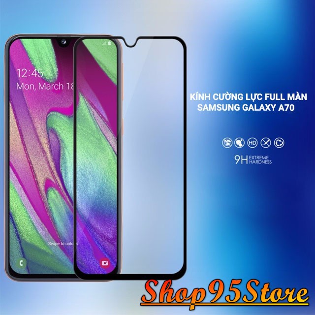 Cường lực Full màn SAMSUNG A40, A50, A50S, A70, A70S, A51 2020