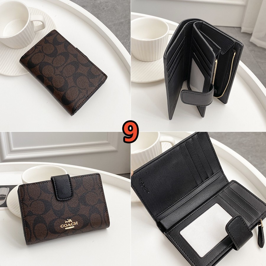 Ví nữ COACH F53562 Ví trung bình Ví tiền xu Ví da Ví đựng thẻ